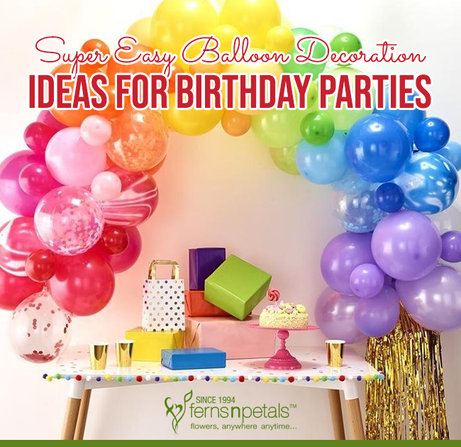 Balloon Decoration Ideas For Birthday, Simple Balloon Decoration Ideas For Birthday Party