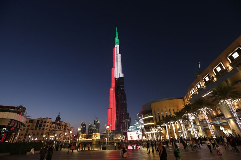 Burj Khalifa Light Show for UAE national day